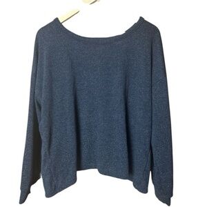 Kaileigh Stitch Fix Black Sparkly Open Back Top Large